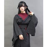 キモノデザインレイヤードブラウス | axes femme | 詳細画像1