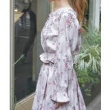 チェック×フラワー柄ブラウス | axes femme | 詳細画像2 