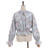 チェック×フラワー柄ブラウス | axes femme | 詳細画像20 