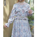 チェック×フラワー柄ブラウス | axes femme | 詳細画像5 