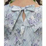 チェック×フラワー柄ブラウス | axes femme | 詳細画像8 