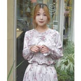 チェック×フラワー柄ブラウス | axes femme | 詳細画像9 