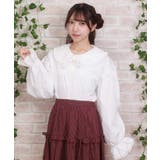 バブーシュカ付スモック風ブラウス | axes femme | 詳細画像5 