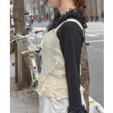 レースアップニットビスチェ | axes femme | 詳細画像6