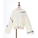 ステッチダメージニット | axes femme | 詳細画像16