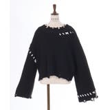 ステッチダメージニット | axes femme | 詳細画像25