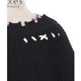 ステッチダメージニット | axes femme | 詳細画像30