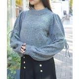 グレー | ドロストリボンメランジニット | axes femme