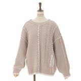 バイカラーステッチニットプルオーバー | axes femme | 詳細画像10