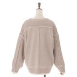 バイカラーステッチニットプルオーバー | axes femme | 詳細画像12