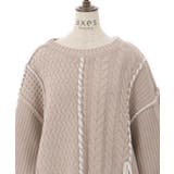 バイカラーステッチニットプルオーバー | axes femme | 詳細画像13