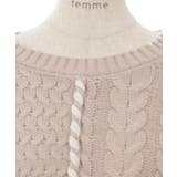 バイカラーステッチニットプルオーバー | axes femme | 詳細画像15