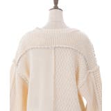 バイカラーステッチニットプルオーバー | axes femme | 詳細画像22