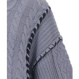 バイカラーステッチニットプルオーバー | axes femme | 詳細画像29