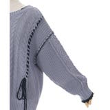 バイカラーステッチニットプルオーバー | axes femme | 詳細画像30