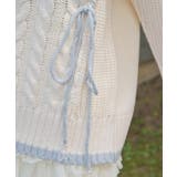 バイカラーステッチニットプルオーバー | axes femme | 詳細画像4