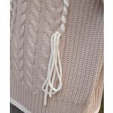 バイカラーステッチニットプルオーバー | axes femme | 詳細画像8