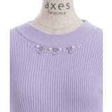ランダムビジュー装飾ニット | axes femme | 詳細画像17