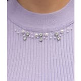 ランダムビジュー装飾ニット | axes femme | 詳細画像5