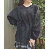 黒 | フェザーロングニット | axes femme