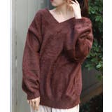 Dブラウン | フェザーロングニット | axes femme