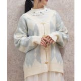 生成り | ラメジャカードニットカーディガン | axes femme