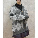 グレー | ラメジャカードニットカーディガン | axes femme