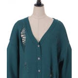 スネークスケールダメージカーディガン | axes femme | 詳細画像12