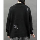 スネークスケールダメージカーディガン | axes femme | 詳細画像6
