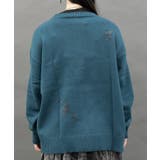 スネークスケールダメージカーディガン | axes femme | 詳細画像8