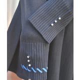 ジップ付ステッチショートカーディガン | axes femme | 詳細画像10 