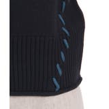 ジップ付ステッチショートカーディガン | axes femme | 詳細画像14 