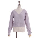 ジップ付ステッチショートカーディガン | axes femme | 詳細画像18 