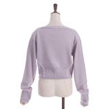 ジップ付ステッチショートカーディガン | axes femme | 詳細画像20 