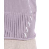 ジップ付ステッチショートカーディガン | axes femme | 詳細画像21 