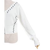 ジップ付ステッチショートカーディガン | axes femme | 詳細画像31 