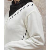 ジップ付ステッチショートカーディガン | axes femme | 詳細画像5 