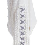 レースアップモールヤーンカーディガン | axes femme | 詳細画像32 