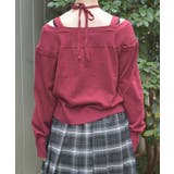 オフショル風ニットカーディガン | axes femme | 詳細画像3 