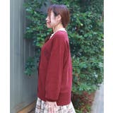 蝶刺繍ロングニットカーディガン | axes femme | 詳細画像2