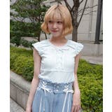 レースアップギャザータンク | axes femme | 詳細画像8 