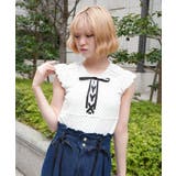 レースアップギャザータンク | axes femme | 詳細画像9 