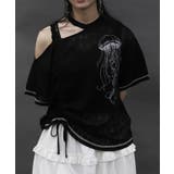 黒 | クラゲプリントアシメプルオーバー | axes femme