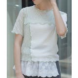 ミント | パッチワークメロートップス | axes femme