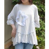 グレー | 星×コットンレースシャツ | axes femme