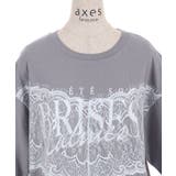 レース×ロゴビッグTシャツ | axes femme | 詳細画像14