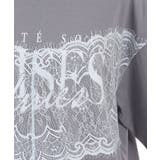 レース×ロゴビッグTシャツ | axes femme | 詳細画像15
