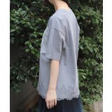 レース×ロゴビッグTシャツ | axes femme | 詳細画像2