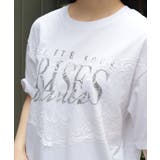 レース×ロゴビッグTシャツ | axes femme | 詳細画像8
