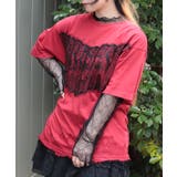レース×ロゴビッグTシャツ | axes femme | 詳細画像9